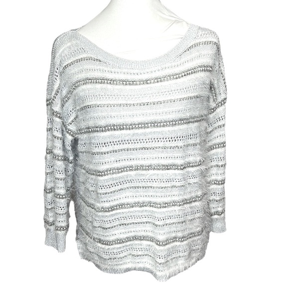 WHBM Fluffy Boat Neck Sweater - Picture 1 of 5